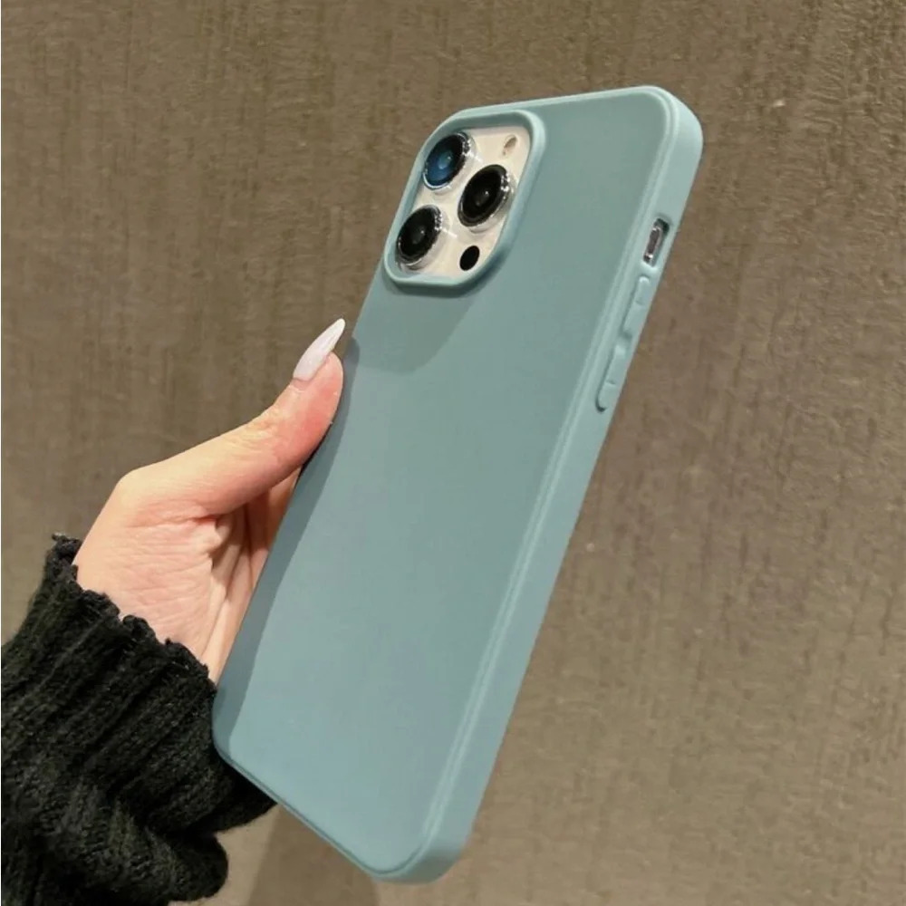 ⚠️Clearance iPhone 14/Pro Max Solid Dusty Blue Phone Case - Picture 3 of 4